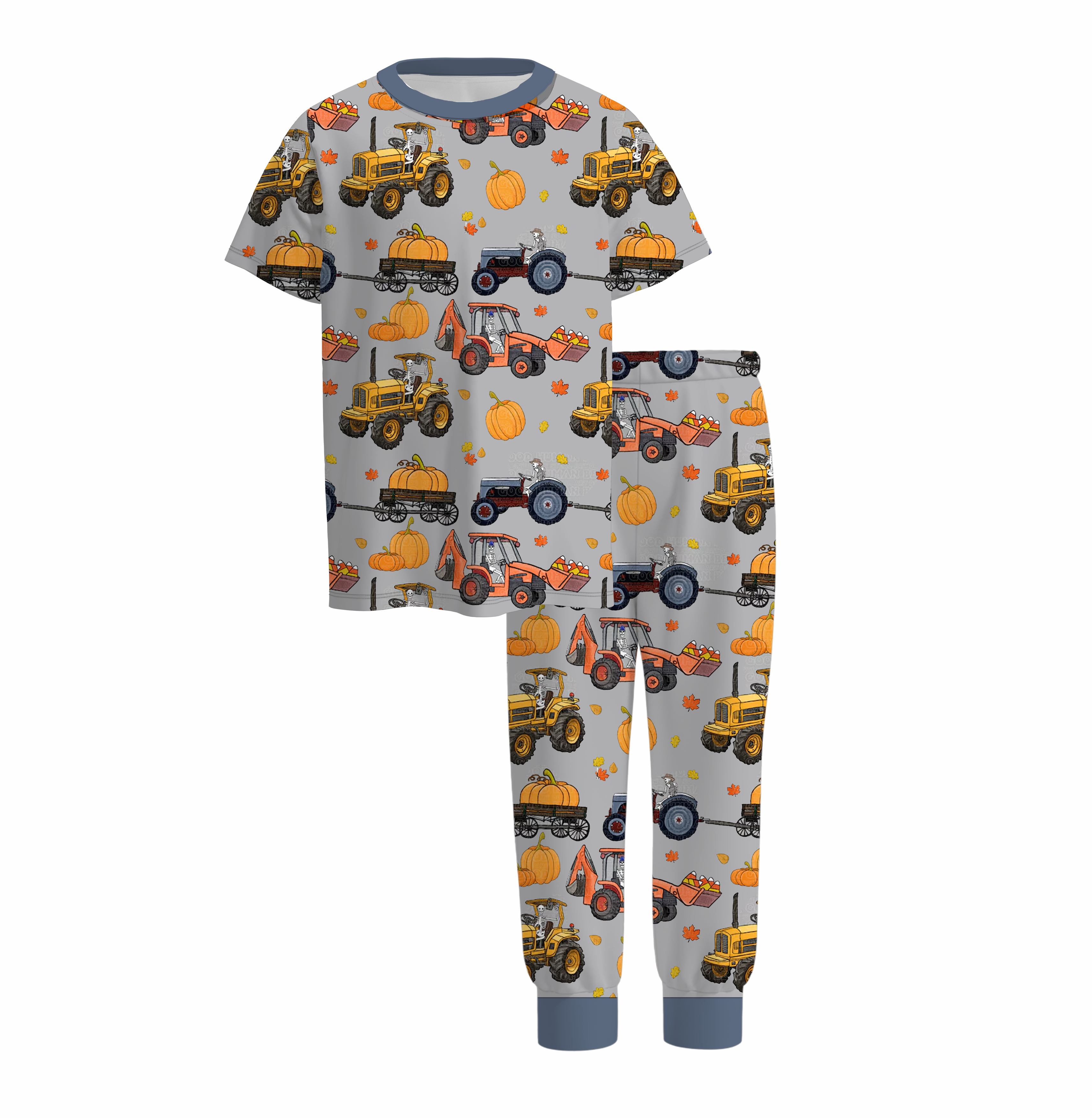 (Pre Order)Boys Halloween Cartoon Print Pajamas