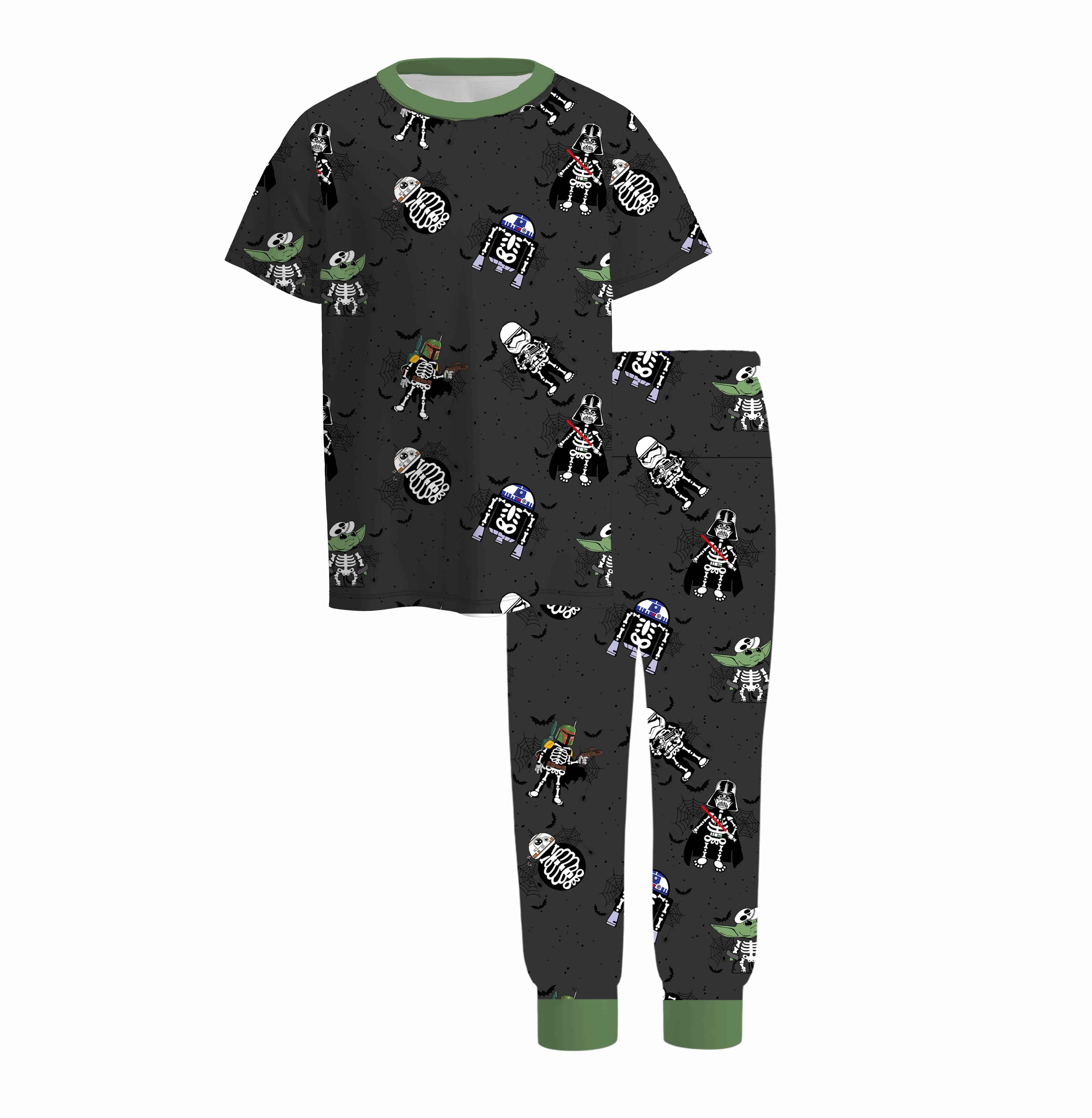 (Pre Order)Boys Halloween Cartoon Print Pajamas