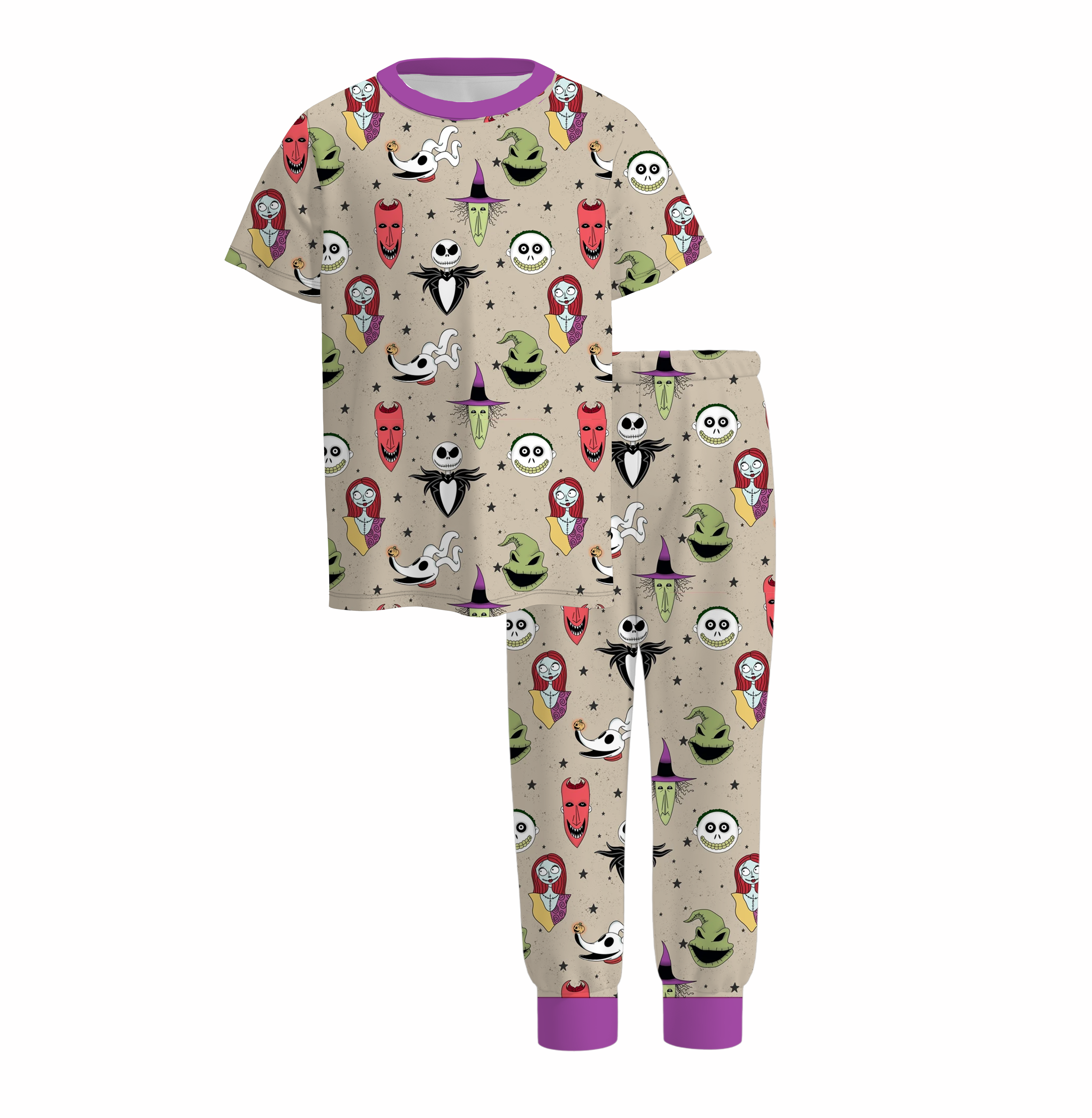 (Pre Order)Boys Halloween Cartoon Print Pajamas