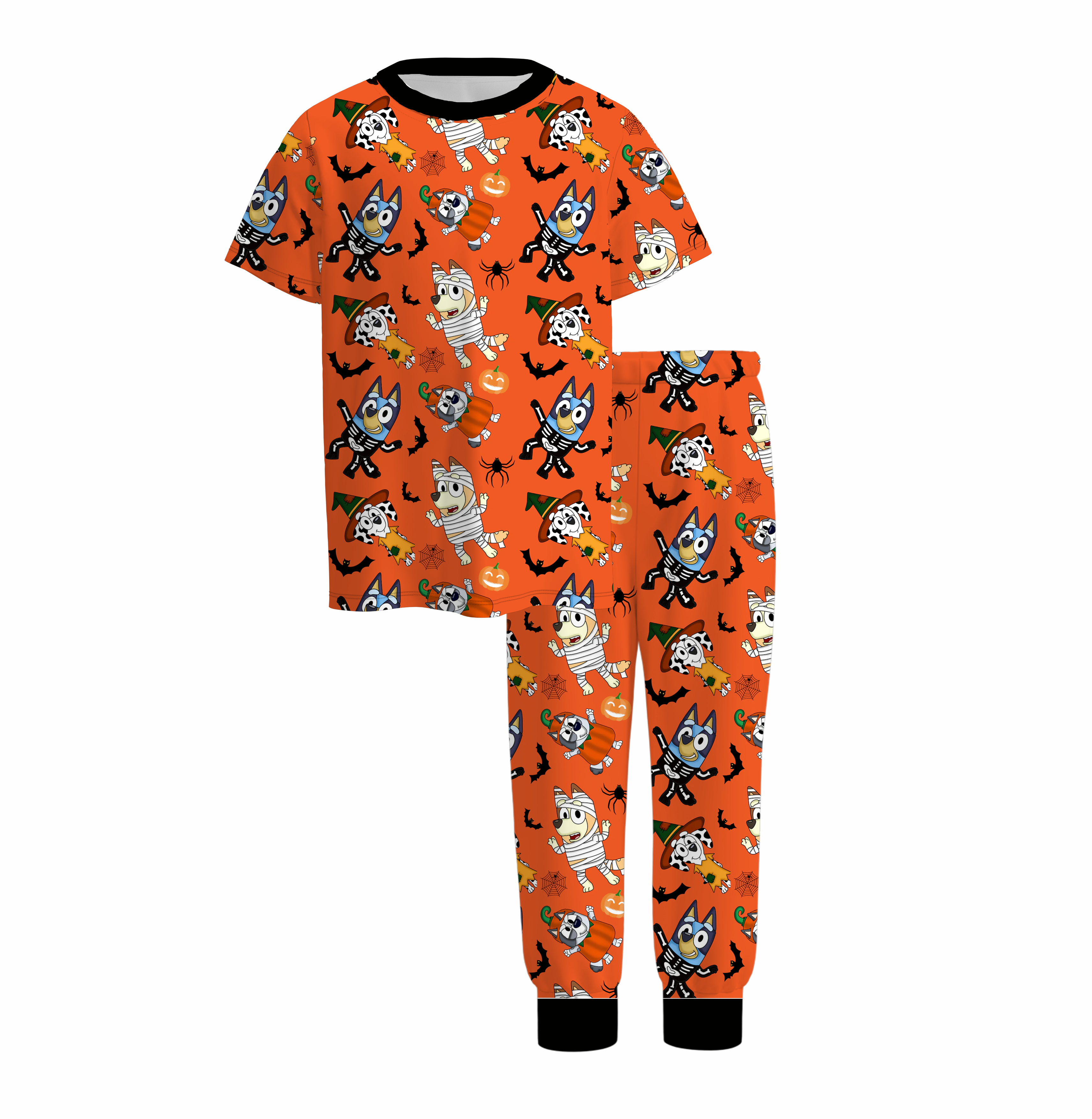 (Pre Order)Boys Halloween Cartoon Print Pajamas