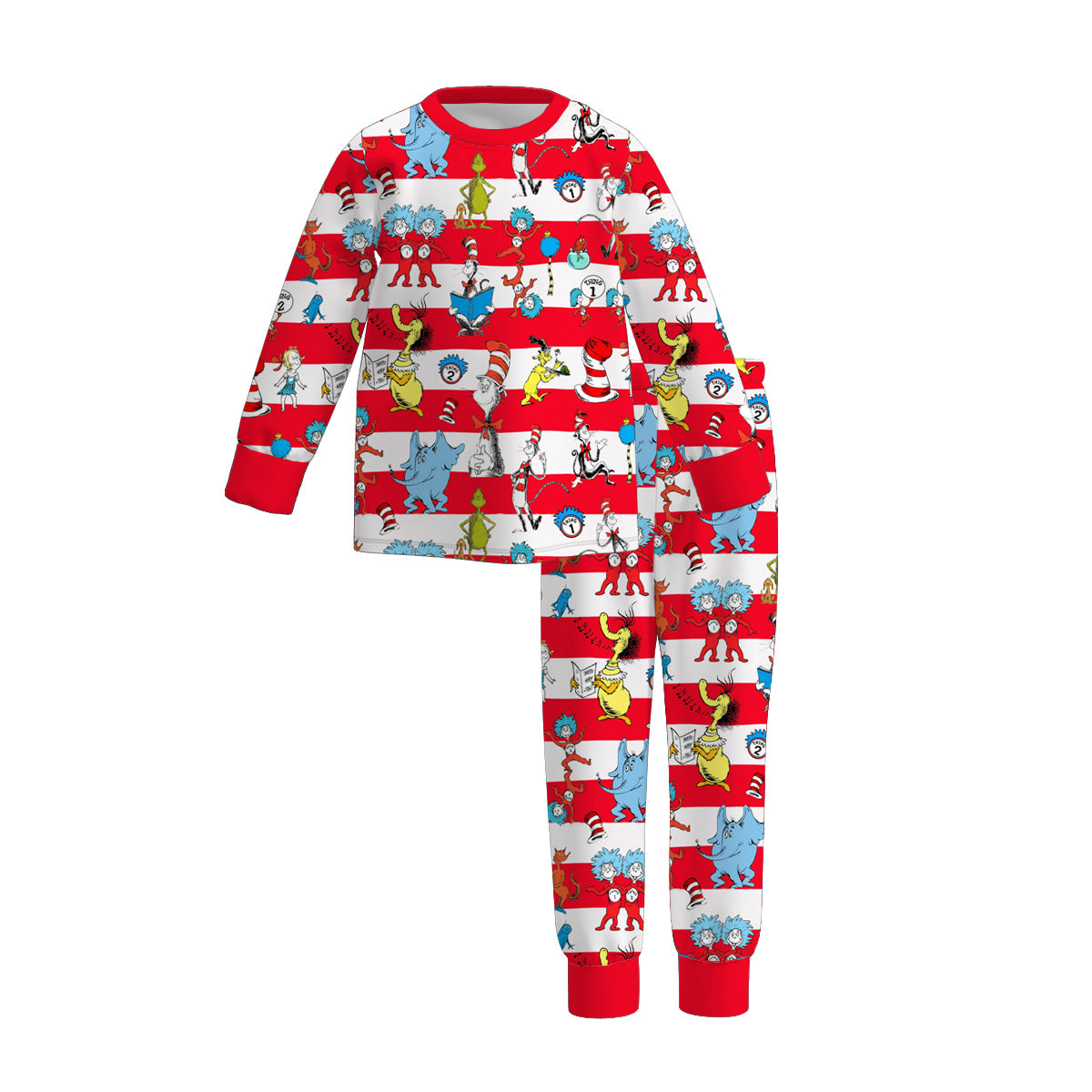 (Pre Order)Boys Spring and Summer DR SEUSS Print Pajamas