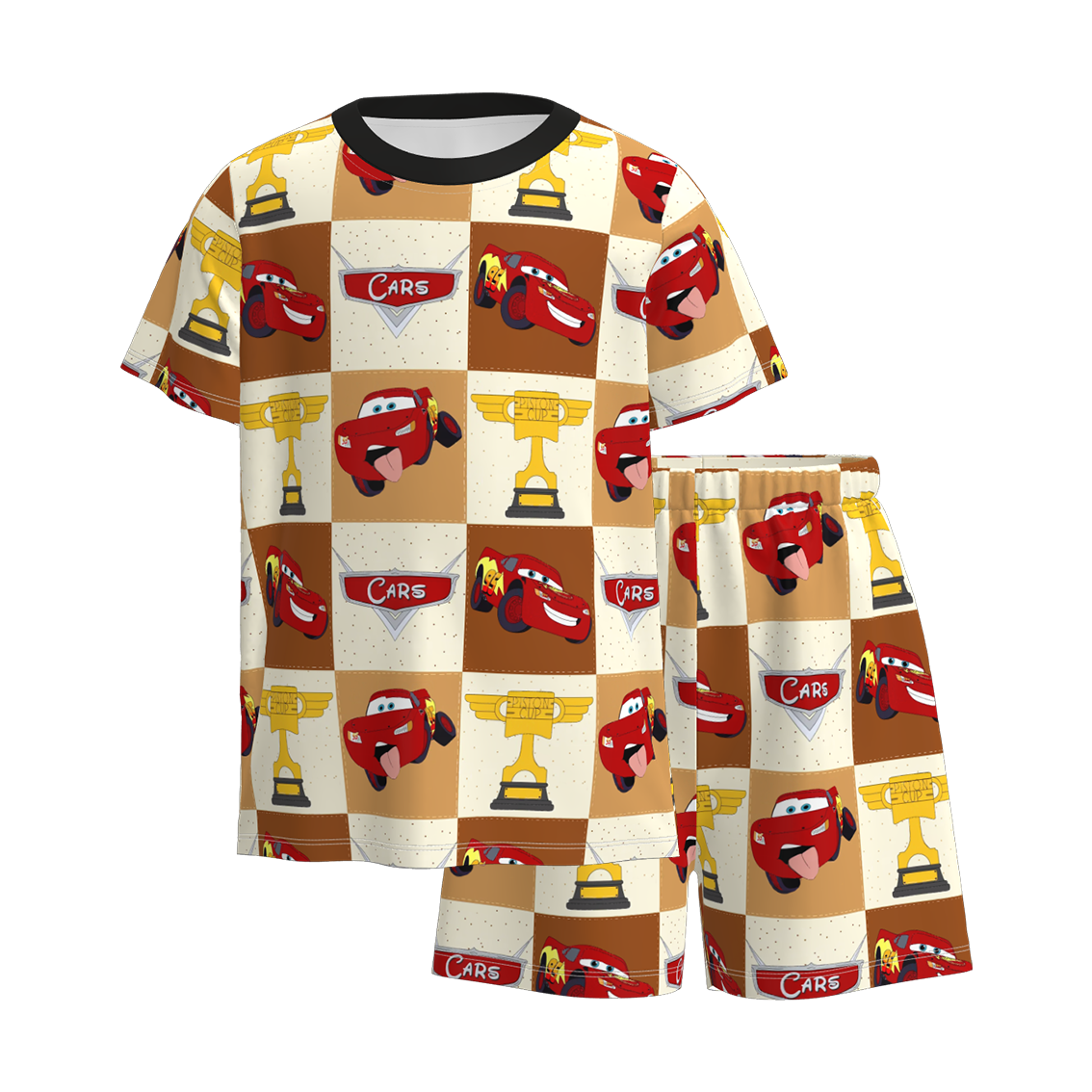 (Pre Order)Boys Spring and Summer Truck Print Pajamas