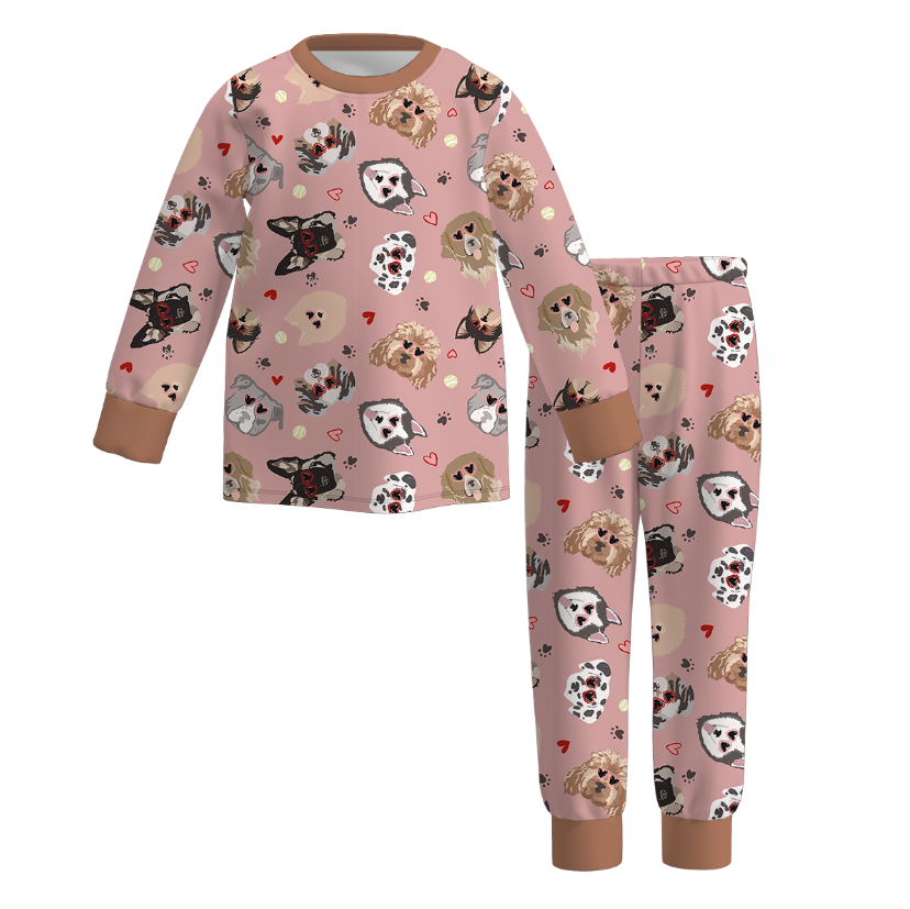 (Pre Order)Boys Valentine's Day Print Pajamas
