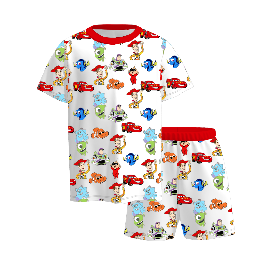 (Pre Order)Boys Spring and Summer Cartoon Print Pajamas