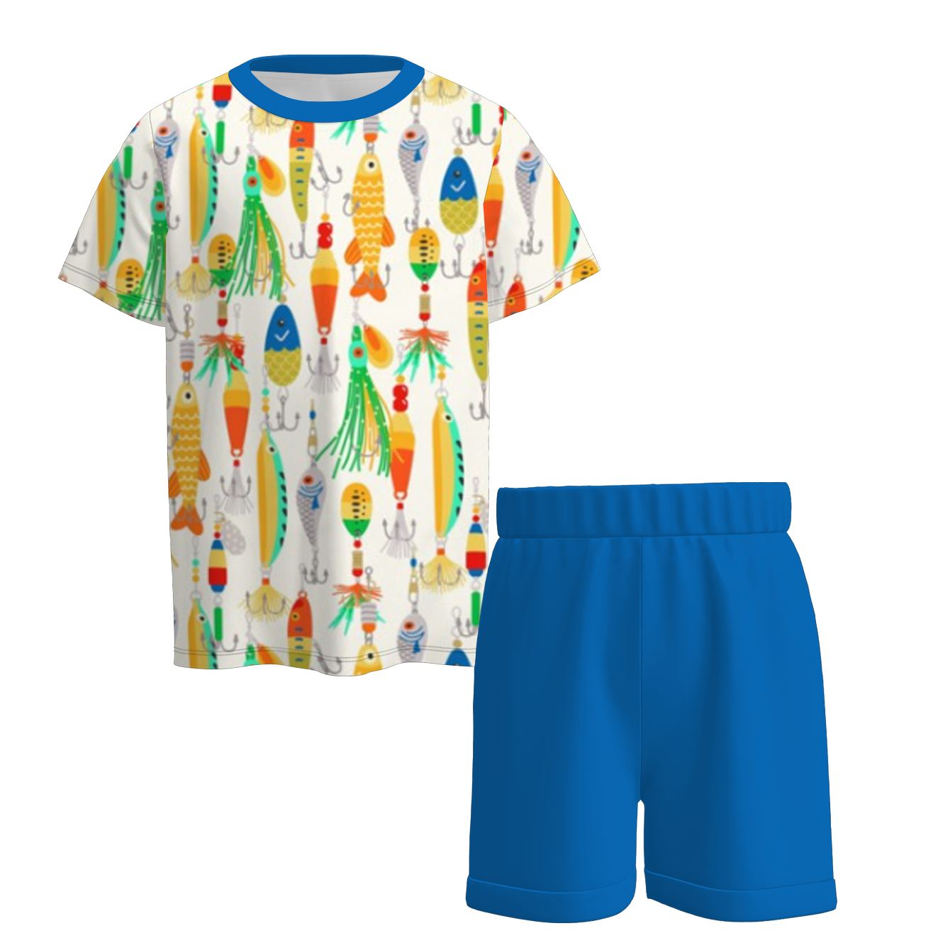 (Pre Order)Boys Summer Seaside Print Pajamas