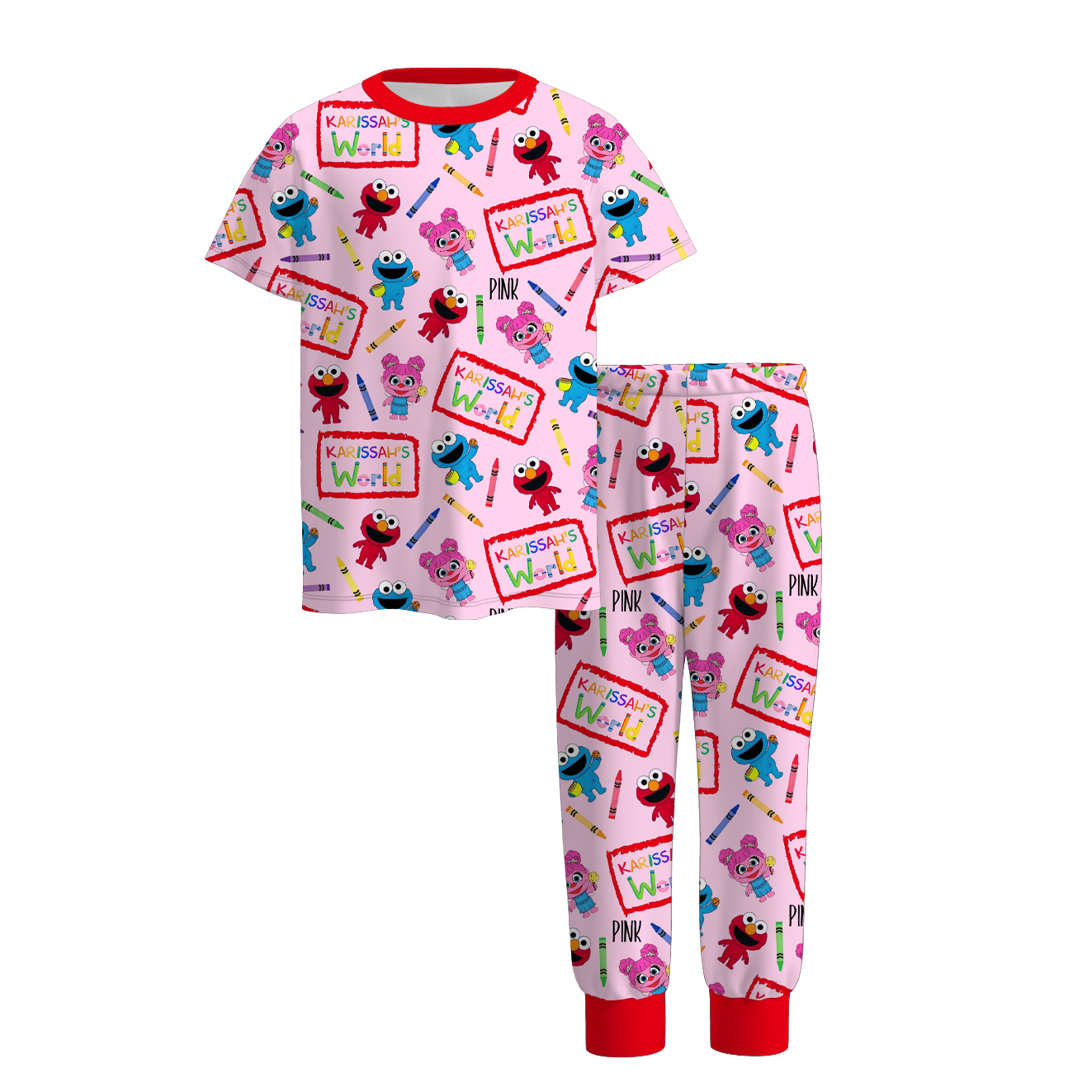 (Pre Order)Summer Back To School Print Pajamas