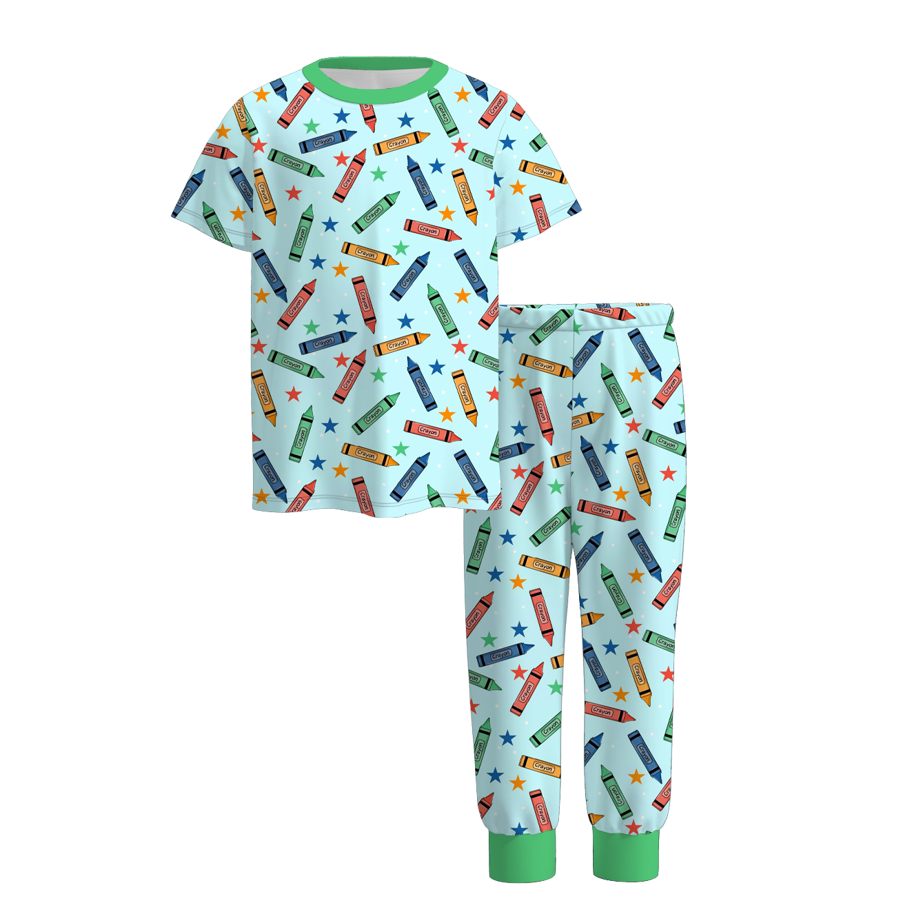 (Pre Order)Summer Back To School Print Pajamas