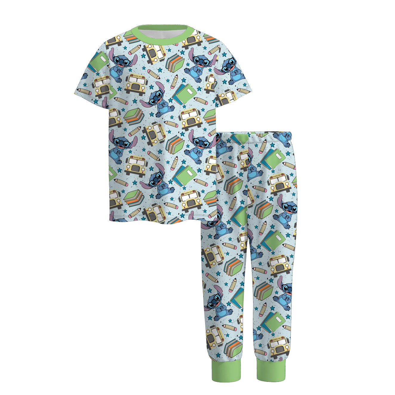 (Pre Order)Summer Back To School Print Pajamas
