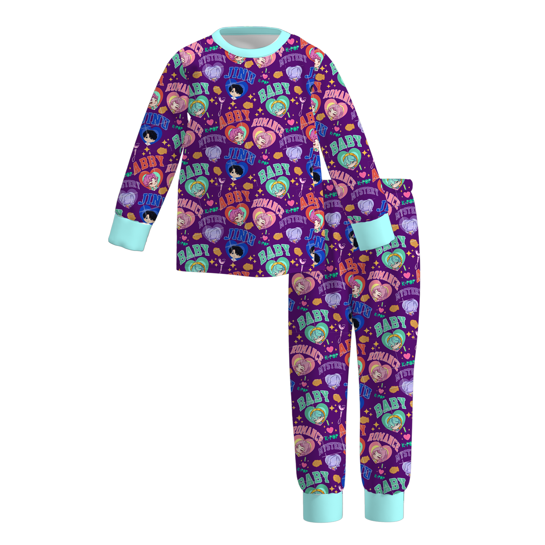 (Pre Order)Girls Movie Character Print Pajamas