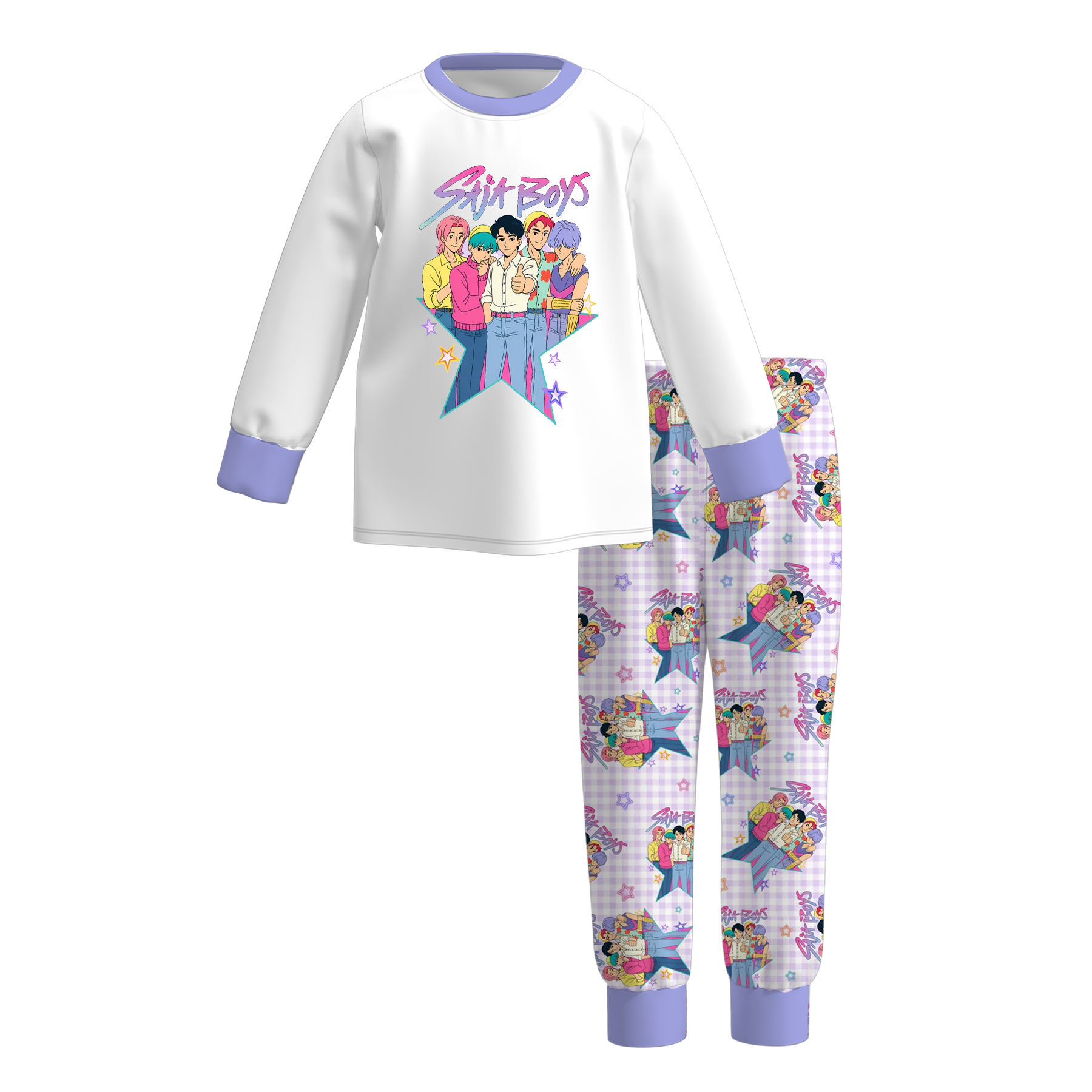 (Pre Order)Girls Movie Character Print Pajamas