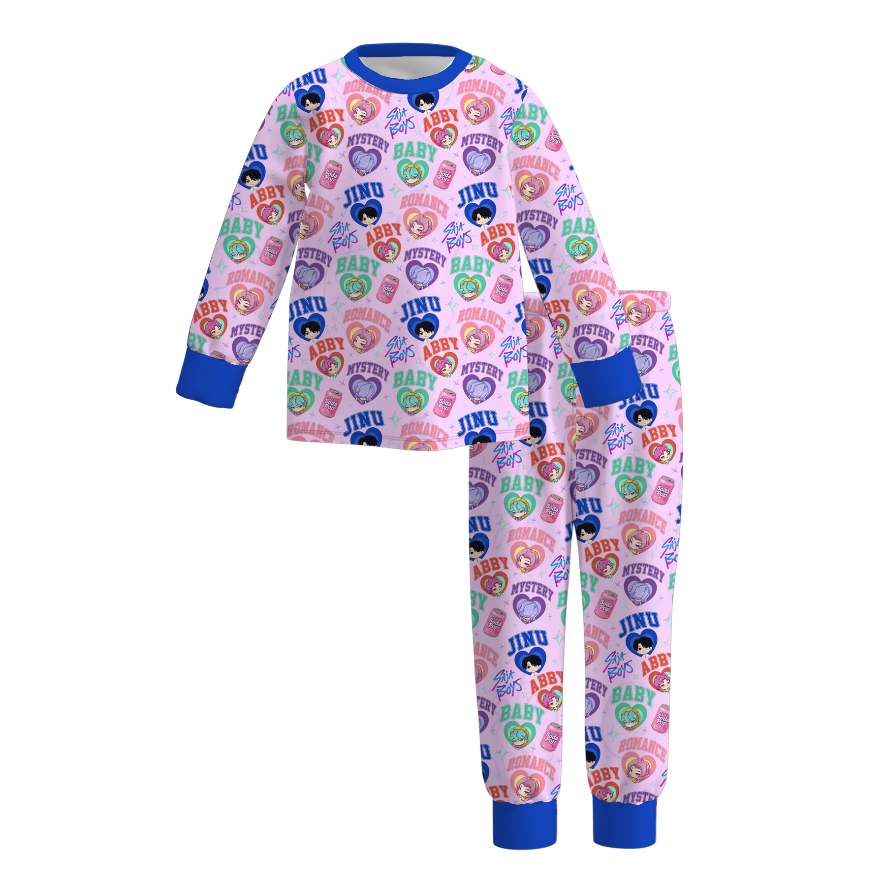 (Pre Order)Girls Movie Character Print Pajamas