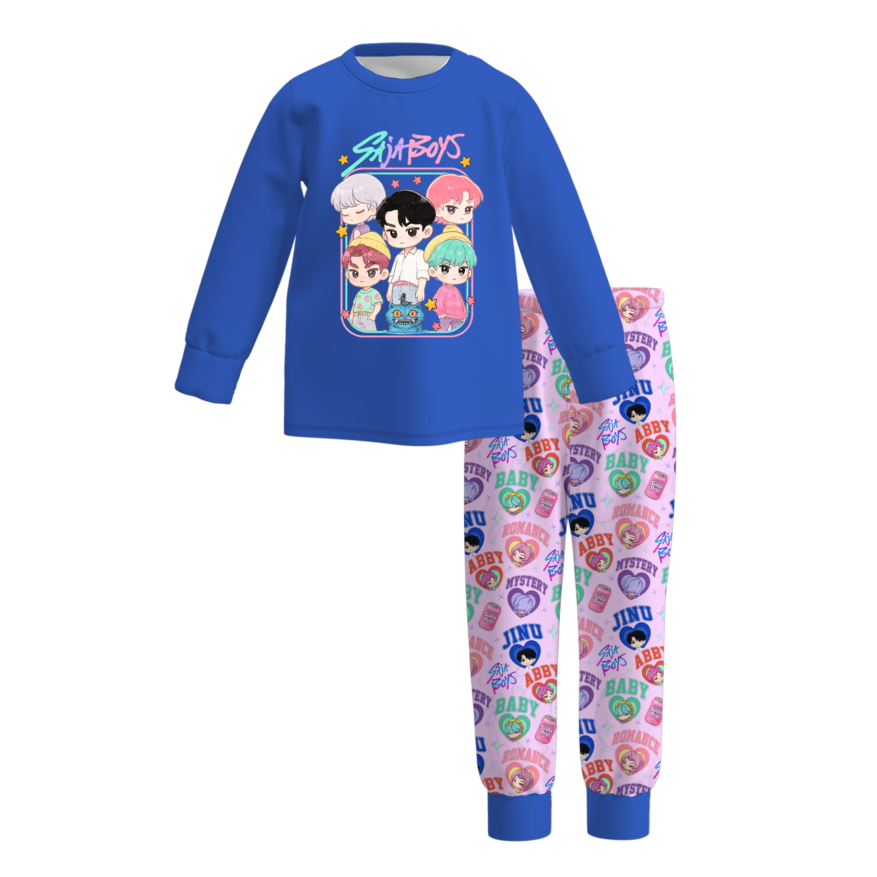 (Pre Order)Girls Movie Character Print Pajamas