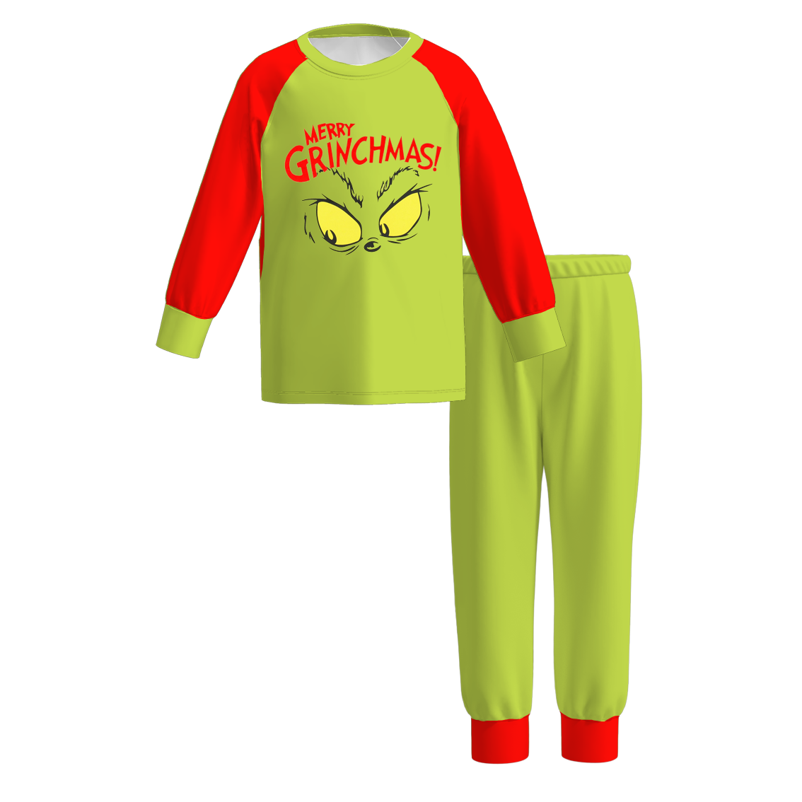 (Pre Order)Family Christmas Cartoon Print Pajamas&Romper