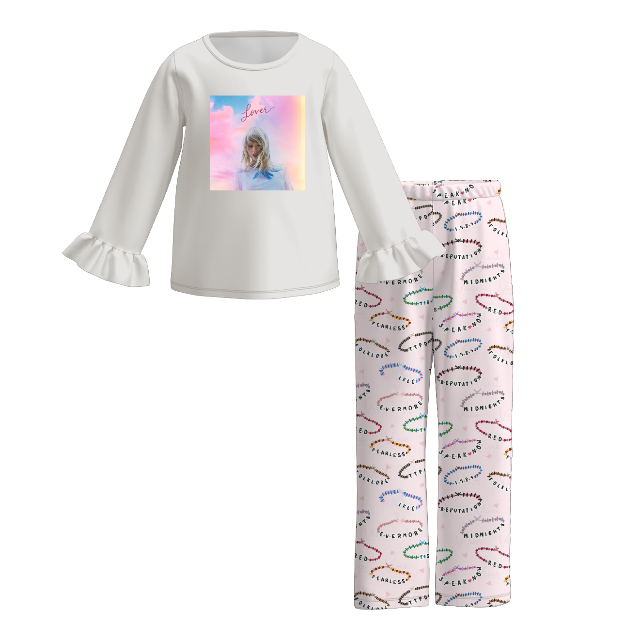 (Pre Order)Girls TS Print Pajama