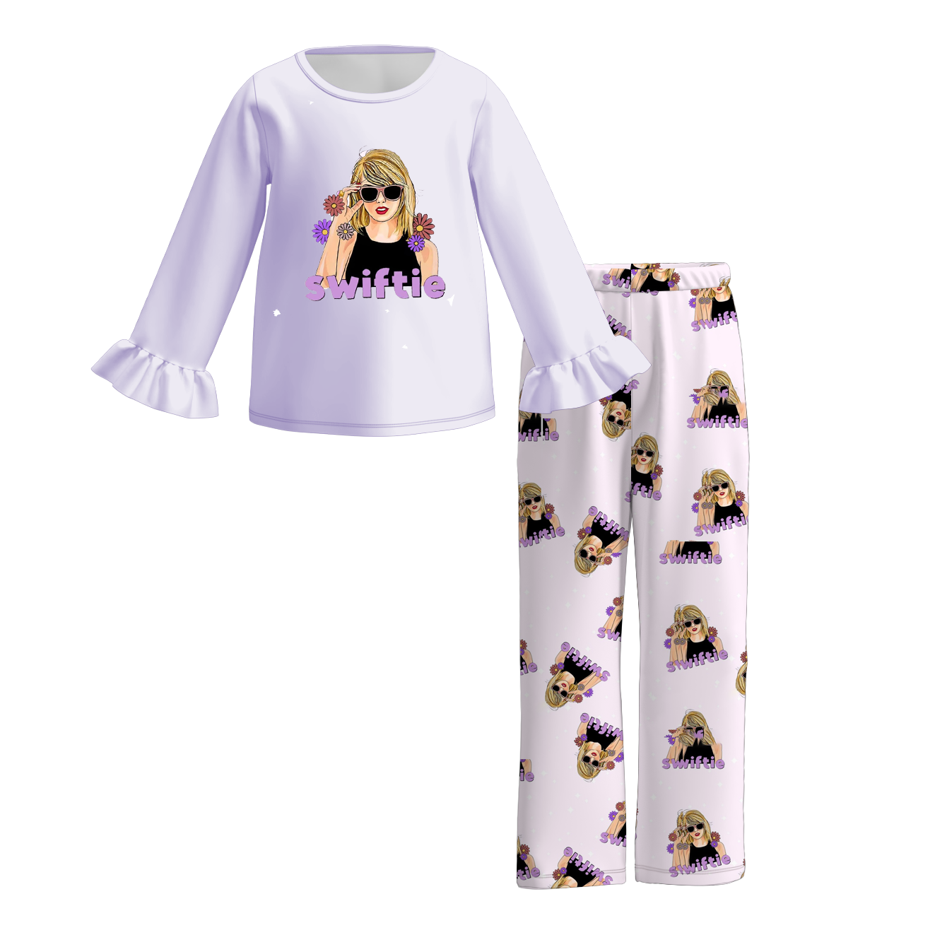 (Pre Order)Girls TS Print Pajama