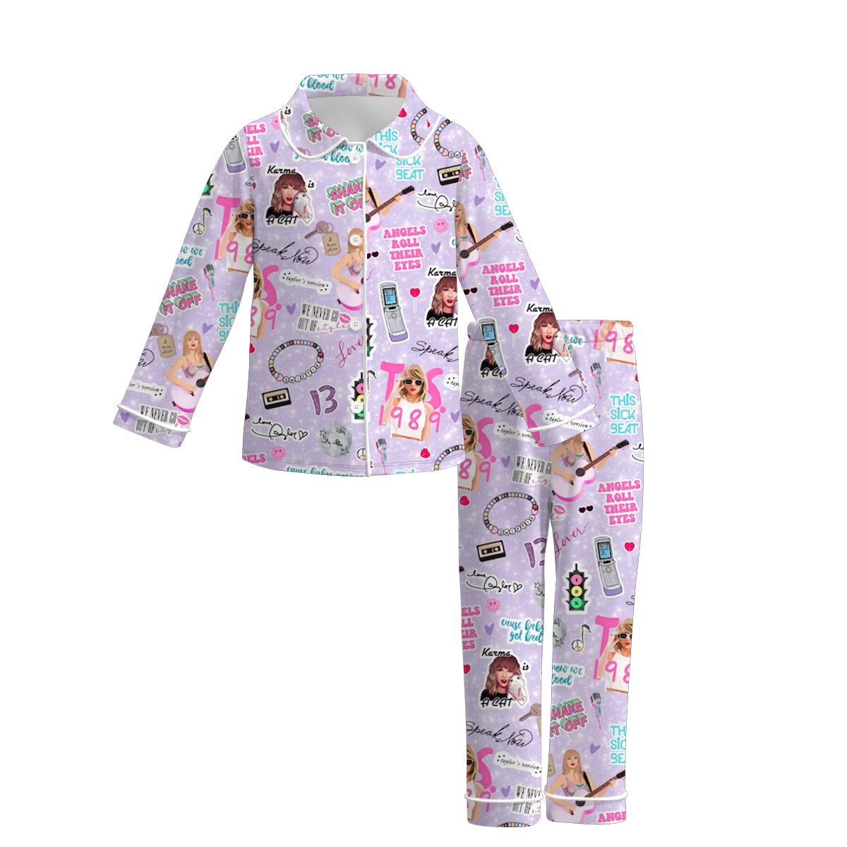 (Pre Order)Girls TS Print Pajama