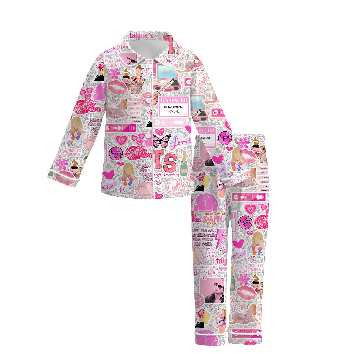 (Pre Order)Girls TS Print Pajama