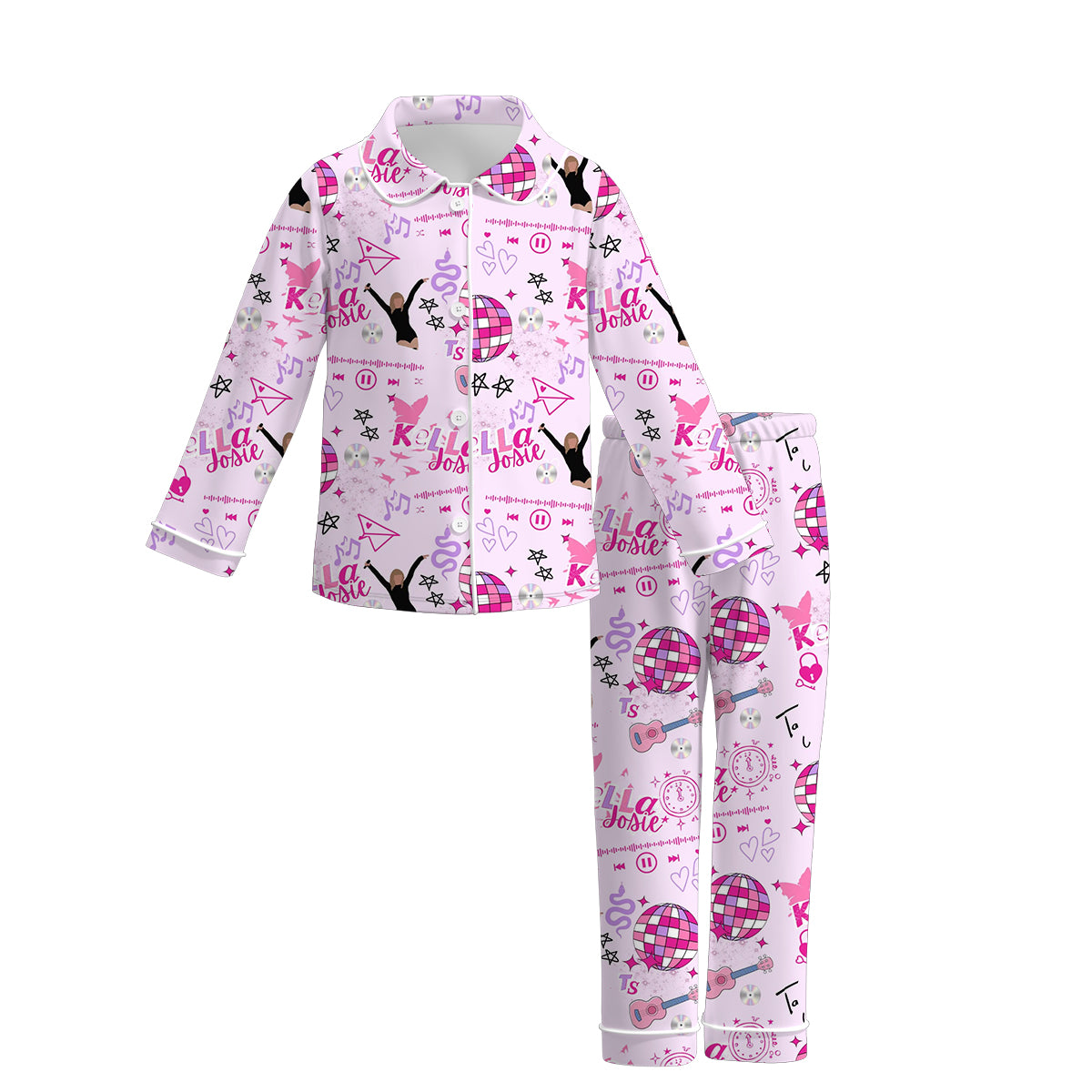 (Pre Order)Girls TS Print Pajama