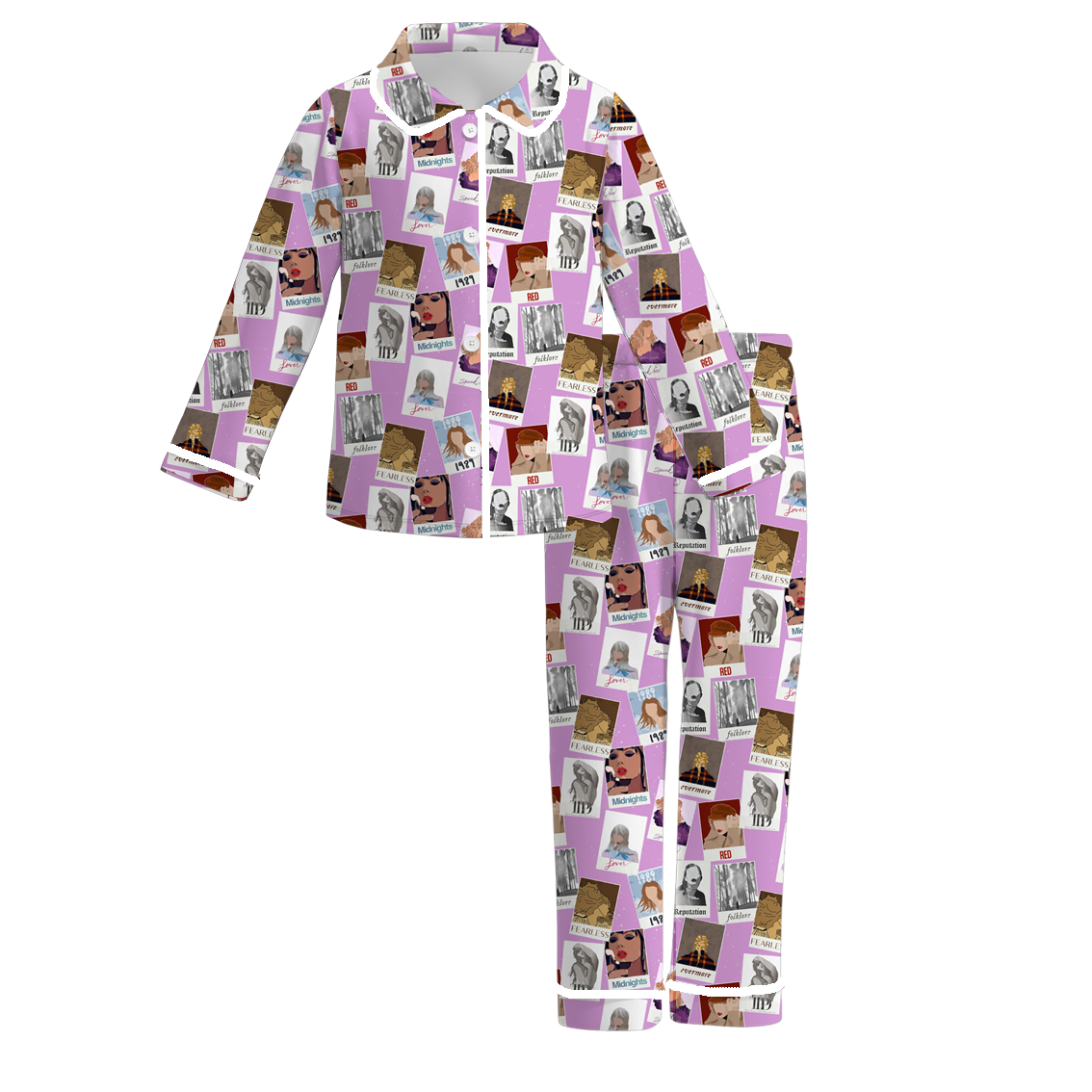 (Pre Order)Girls TS Print Pajamas