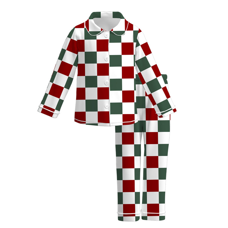 (Pre Order)Girls Fall Cartoon Print Pajamas