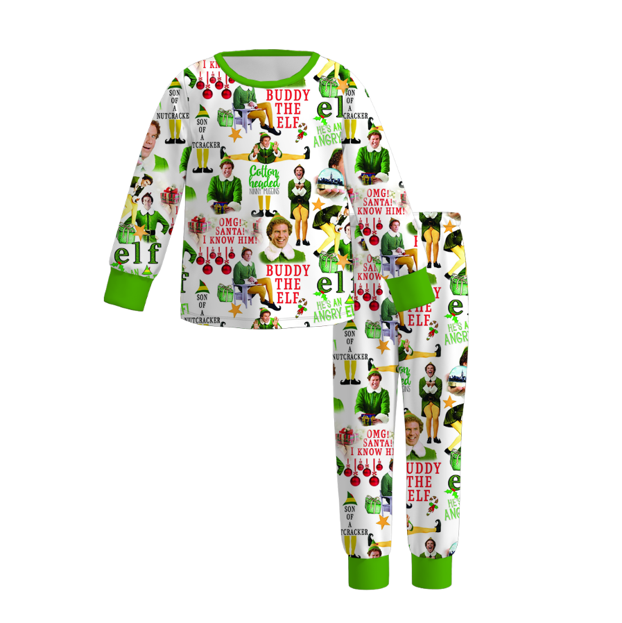 (Pre Order)Girls Christmas Nutcracker Print Pajamas