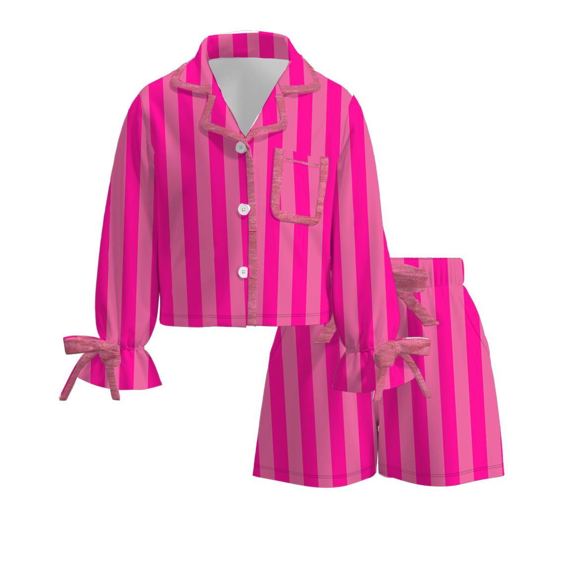 (Pre Order)Girls Valentine's Day Print Pajamas