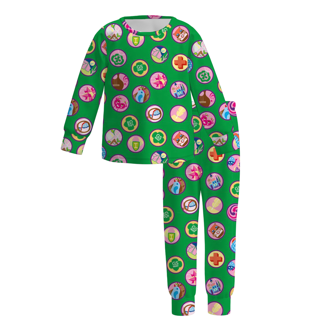 (Pre Order)Girls Fall Dessert Print Pajamas