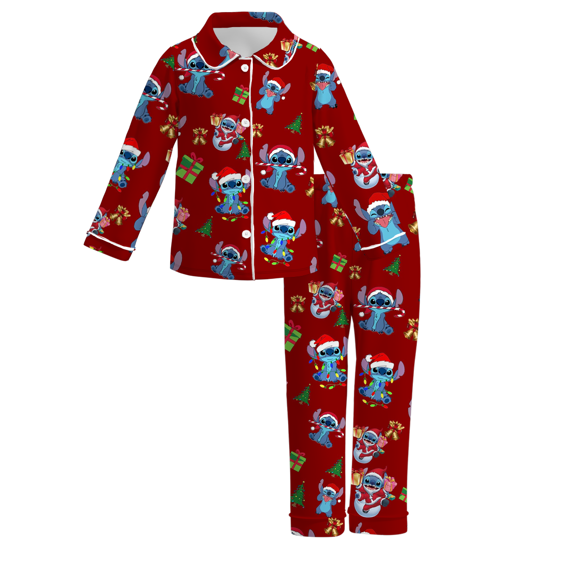 (Pre Order)Girls Christmas Print Pajamas