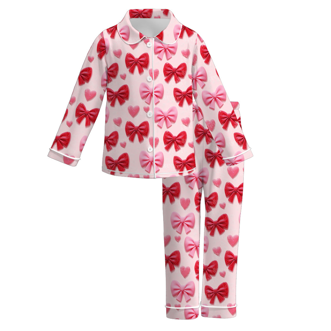 (Pre Order)Girls Valentine's Day Print Pajamas