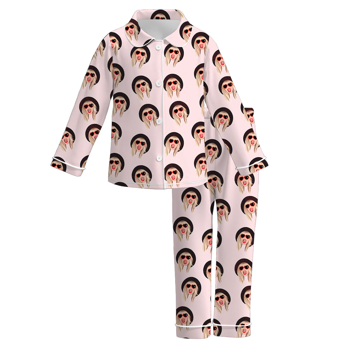(Pre Order)Girls Valentine's Day Print Pajamas