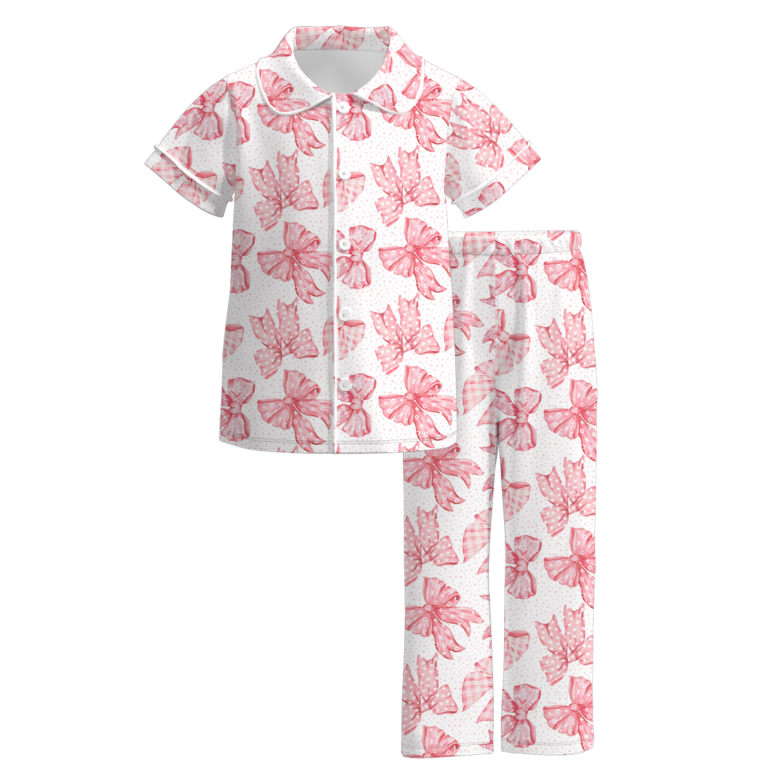 (Pre Order)Girls Valentine's Day Print Pajamas