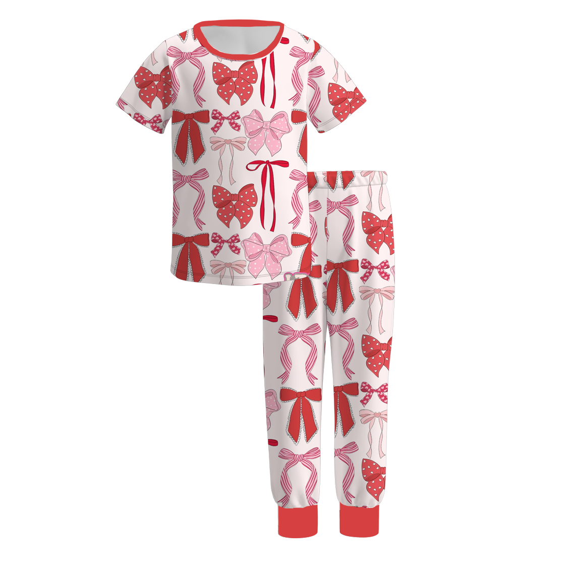 (Pre Order)Girls Valentine's Day Print Pajamas