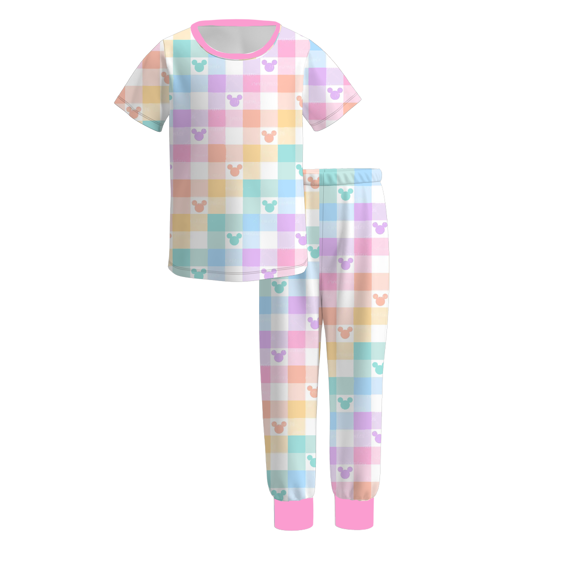 (Pre Order)Girls Valentine's Day Print Pajamas