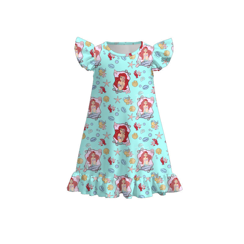 (Pre Order)Girls Spring and Summer Cartoon&Princess Print Pajamas