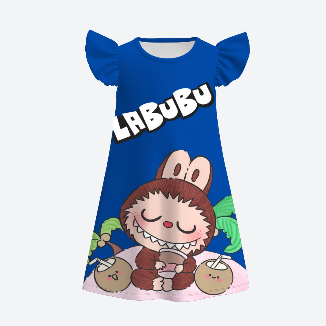 (Pre Order)Girls Spring and Summer Cartoon Print Pajamas