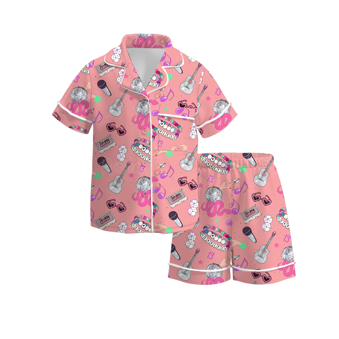 (Pre Order)Girls Spring and Summer Character Print Pajamas