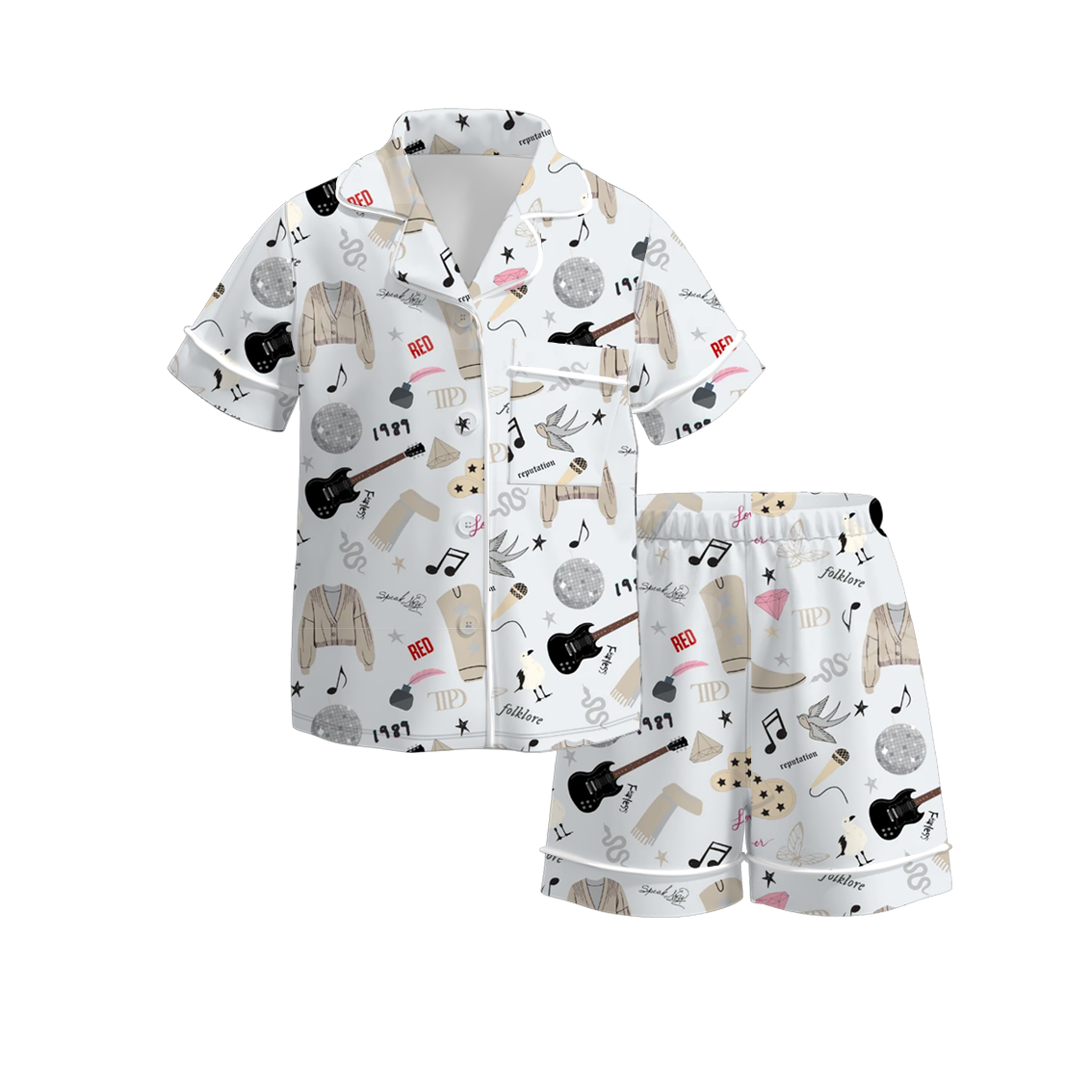 (Pre Order)Girls Spring and Summer Character Print Pajamas