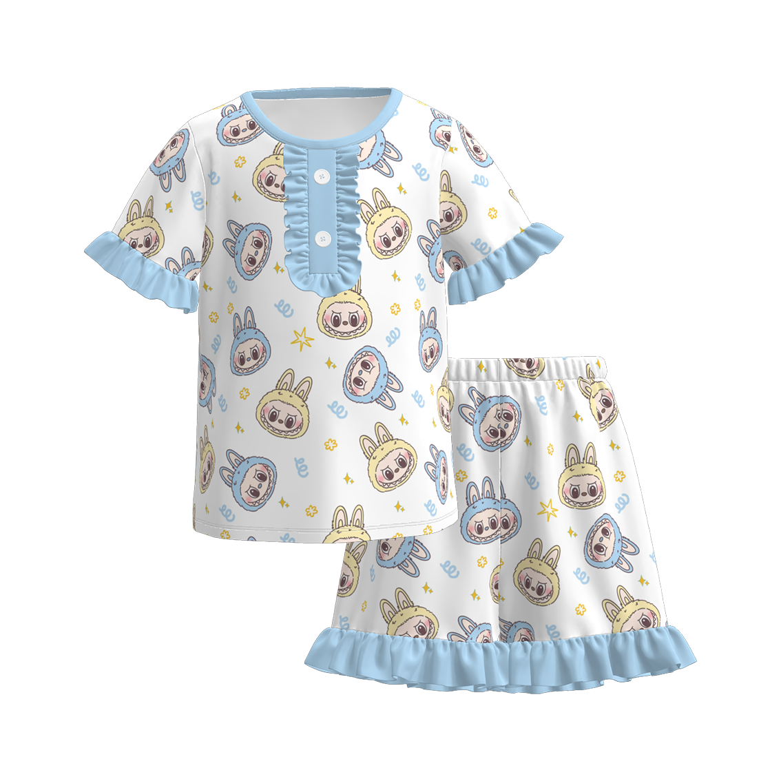 (Pre Order)Family Spring&Summer Print Dress,Set,Pajamas&Romper