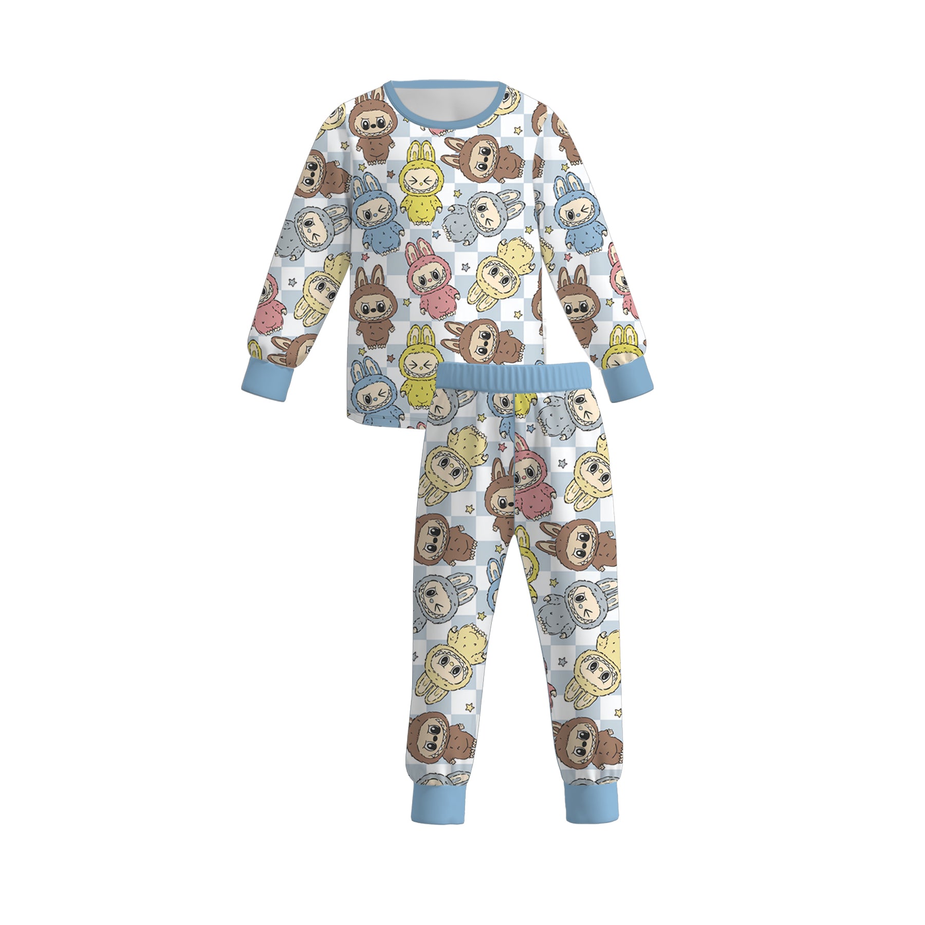 (Pre Order)Family Spring and Summer Cartoon Print Pajamas&Pants