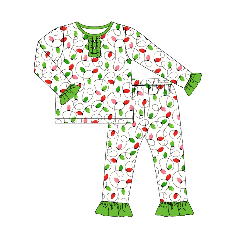 (Pre Order)Sisters Christmas Embroidery Dress,Set&Romper