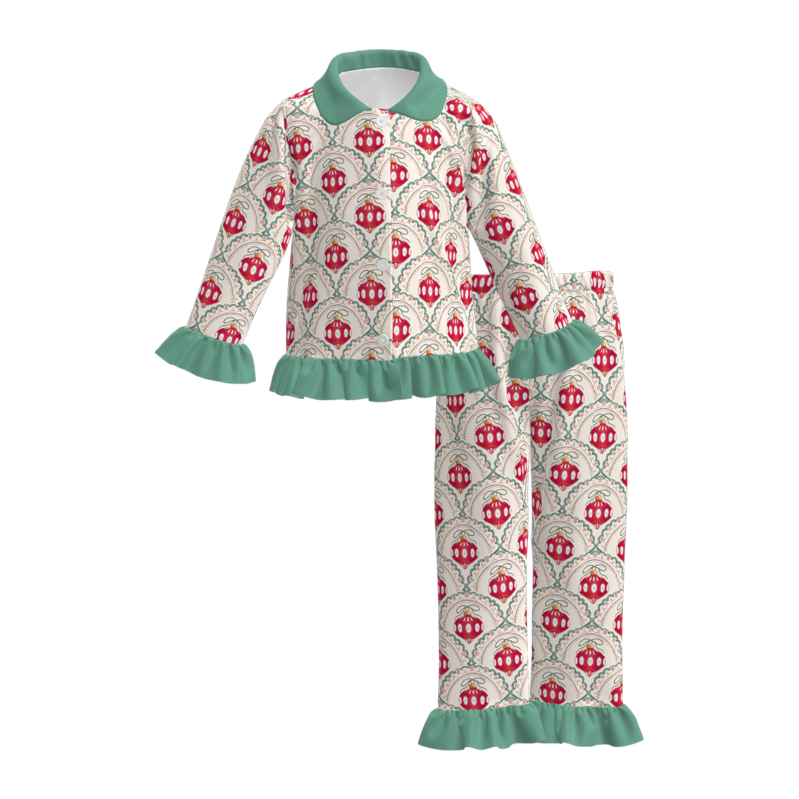 (Pre Order)Family Christmas Print Dress,Set,Romper&Top