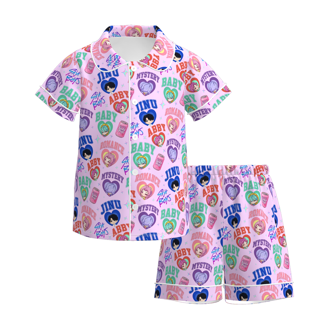 (Pre Order)Girls Movie Character Print Pajamas