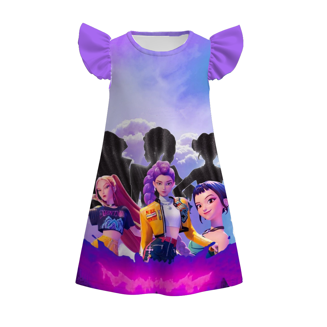 (Pre Order)Girls Movie Character Print Pajamas