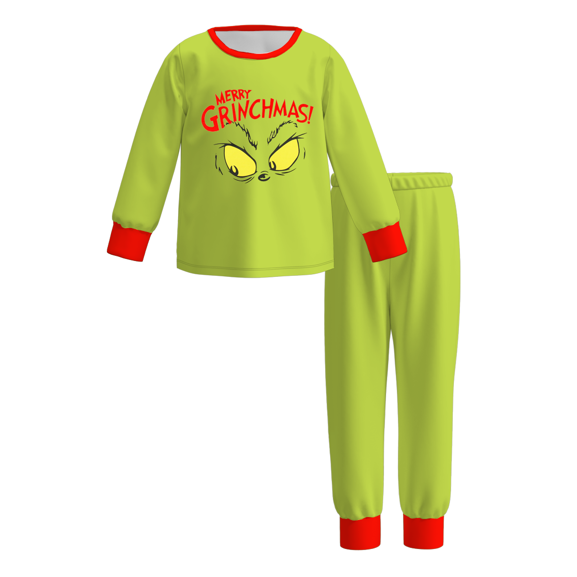 (Pre Order)Family Christmas Cartoon Print Pajamas&Romper
