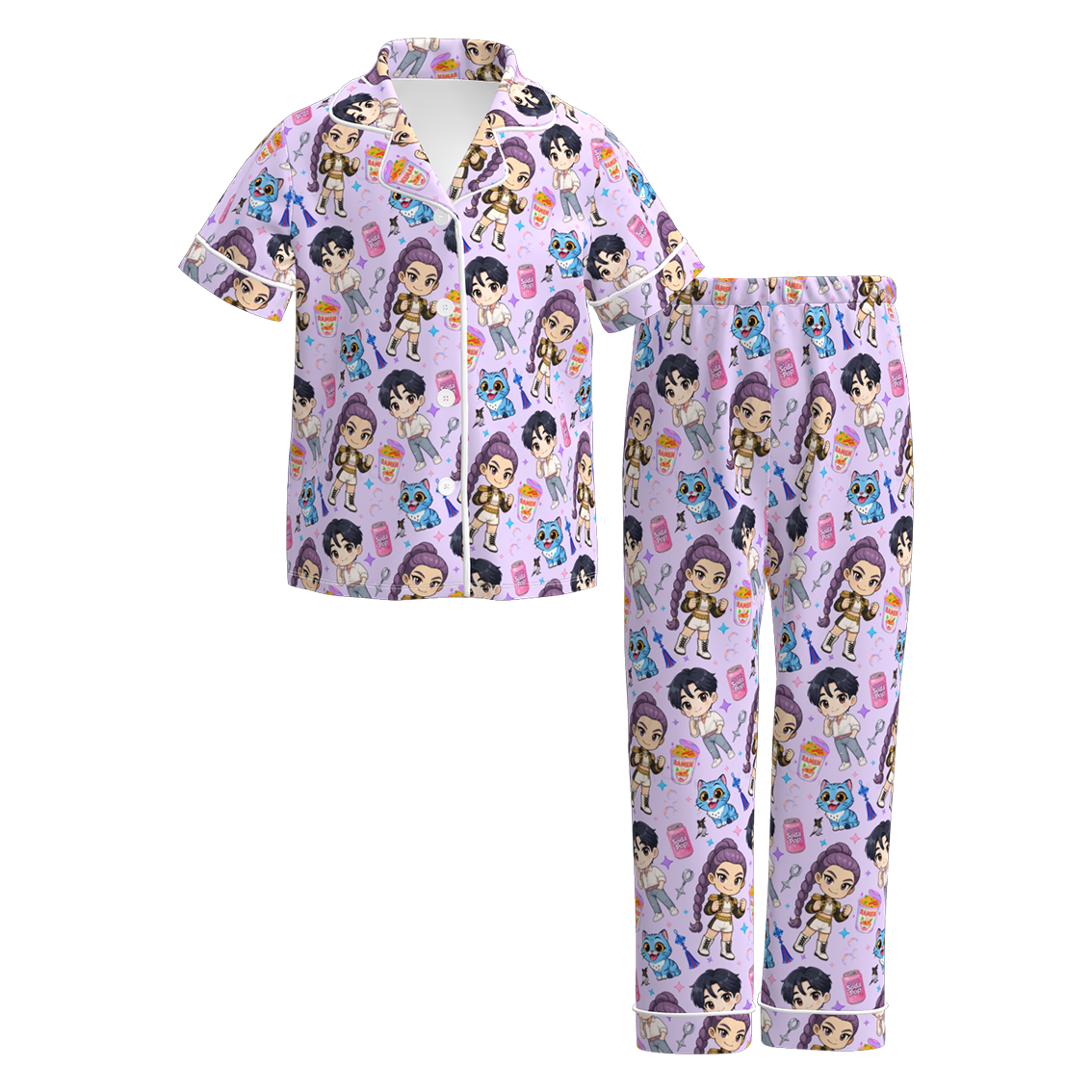 (Pre Order)Girls Movie Character Print Pajamas