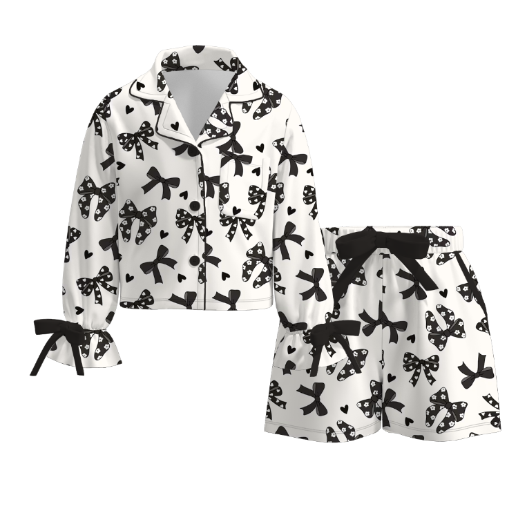 (Pre Order)Girls Valentine's Day Print Pajamas