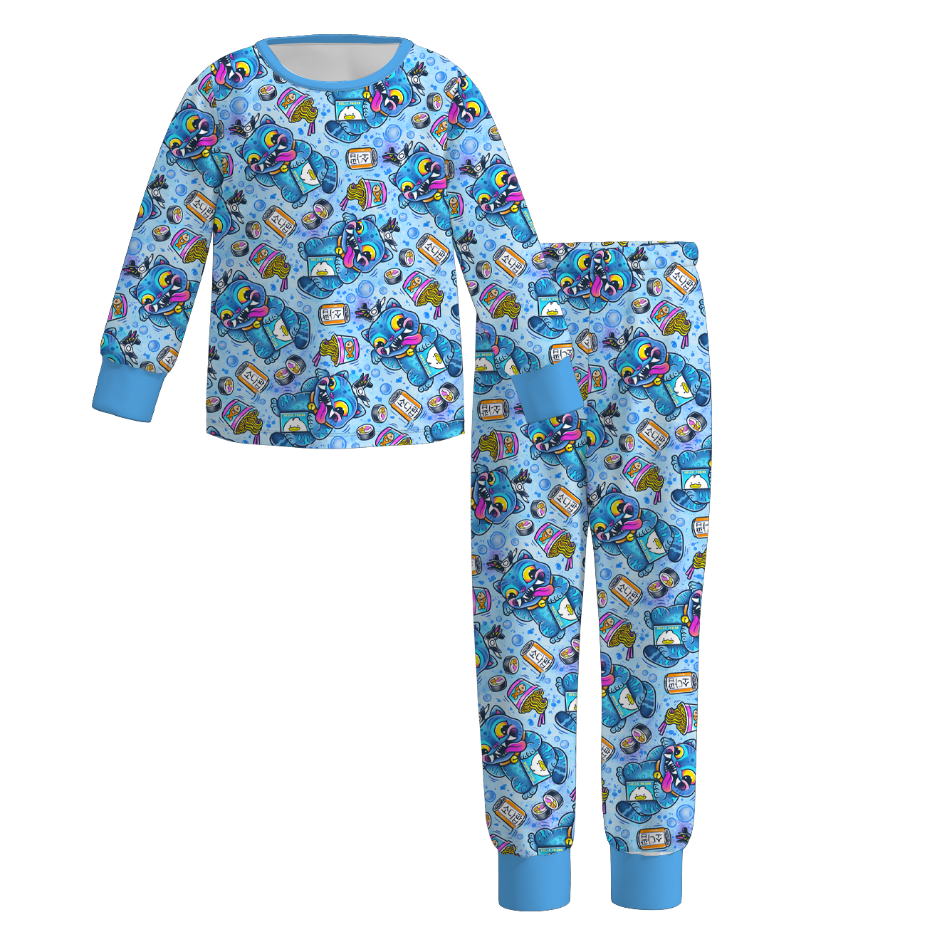 (Pre Order)Girls Movie Character Print Pajamas