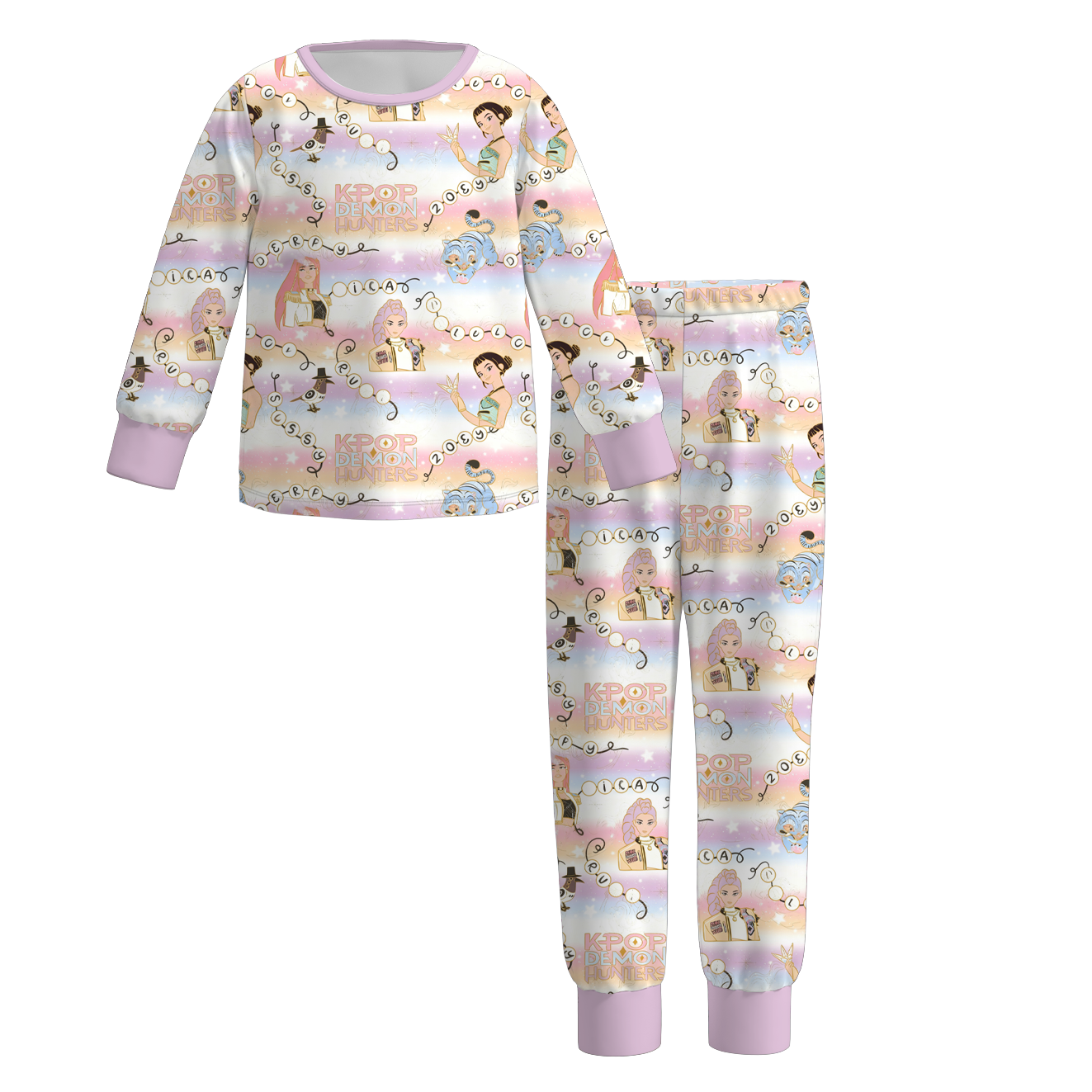 (Pre Order)Girls Movie Character Print Pajamas