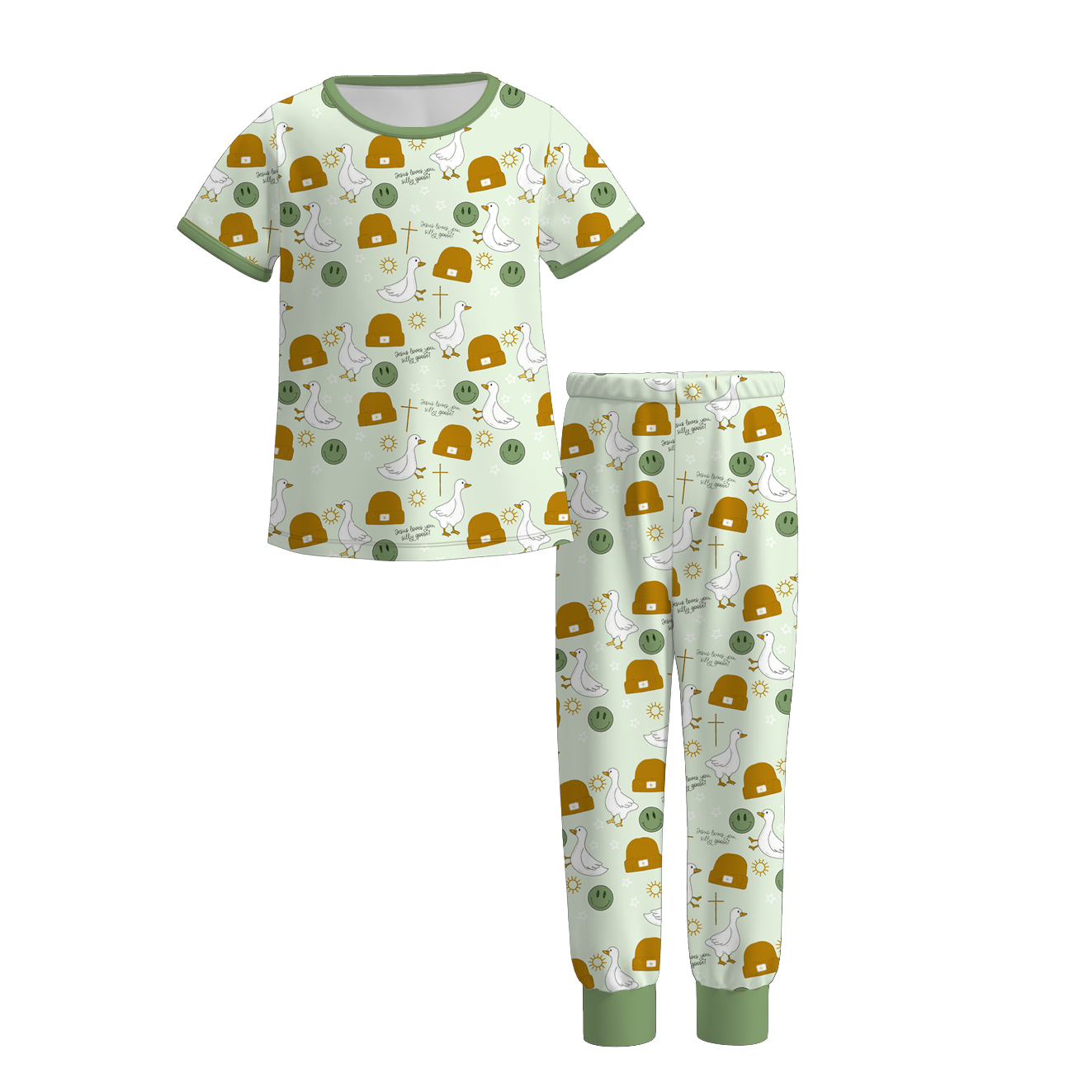(Pre Order)Girls Spring&Summer Print Pajamas