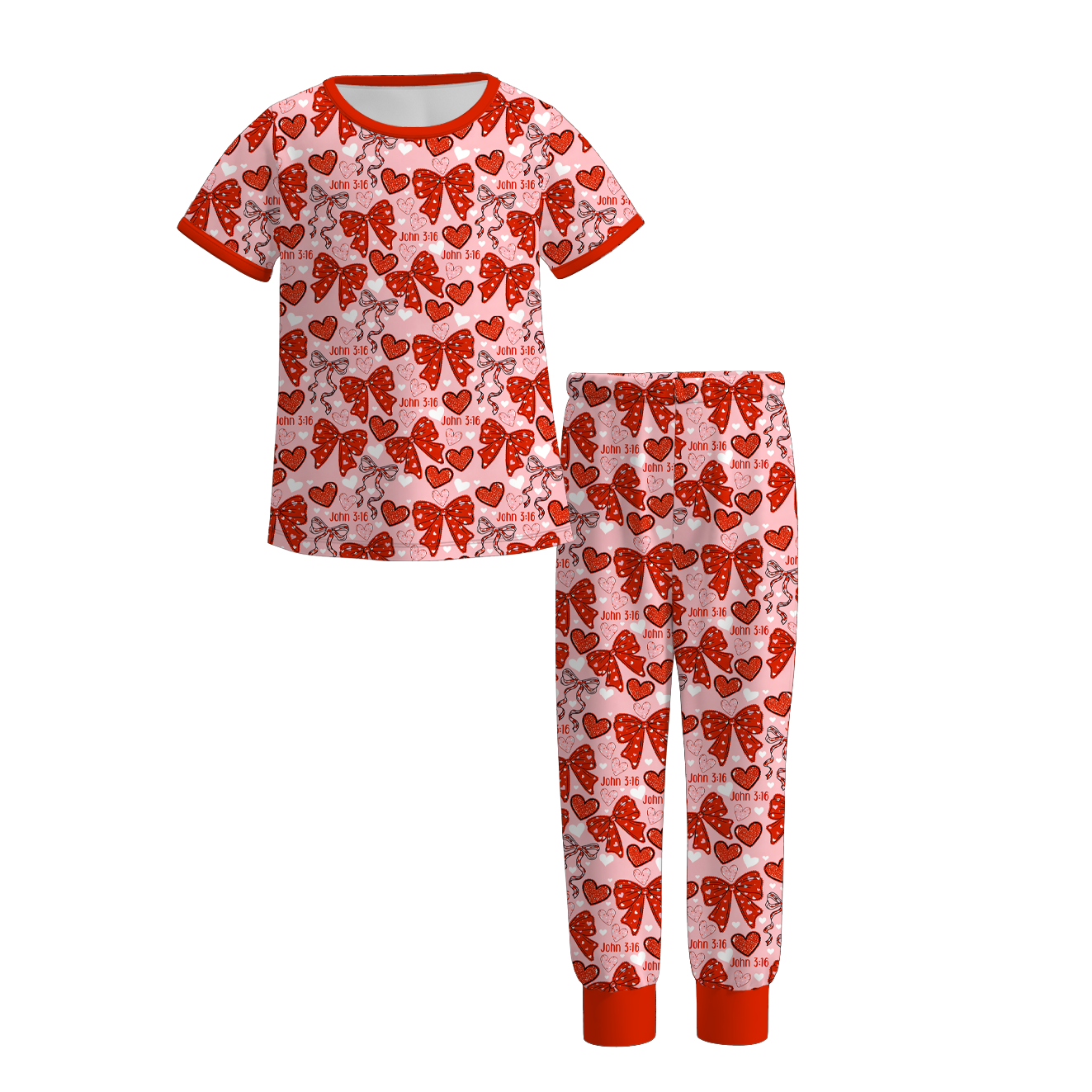 (Pre Order)Girls Spring&Summer Print Pajamas
